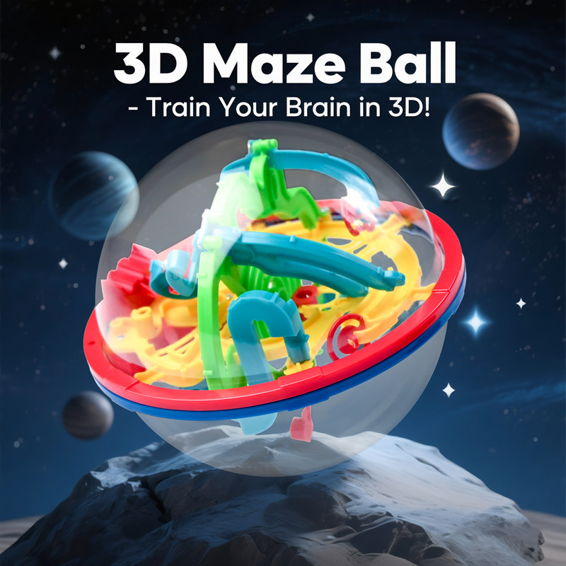 Educational Globe For Kids - 3D Sihirli Top Labirent Zeka Akıllı