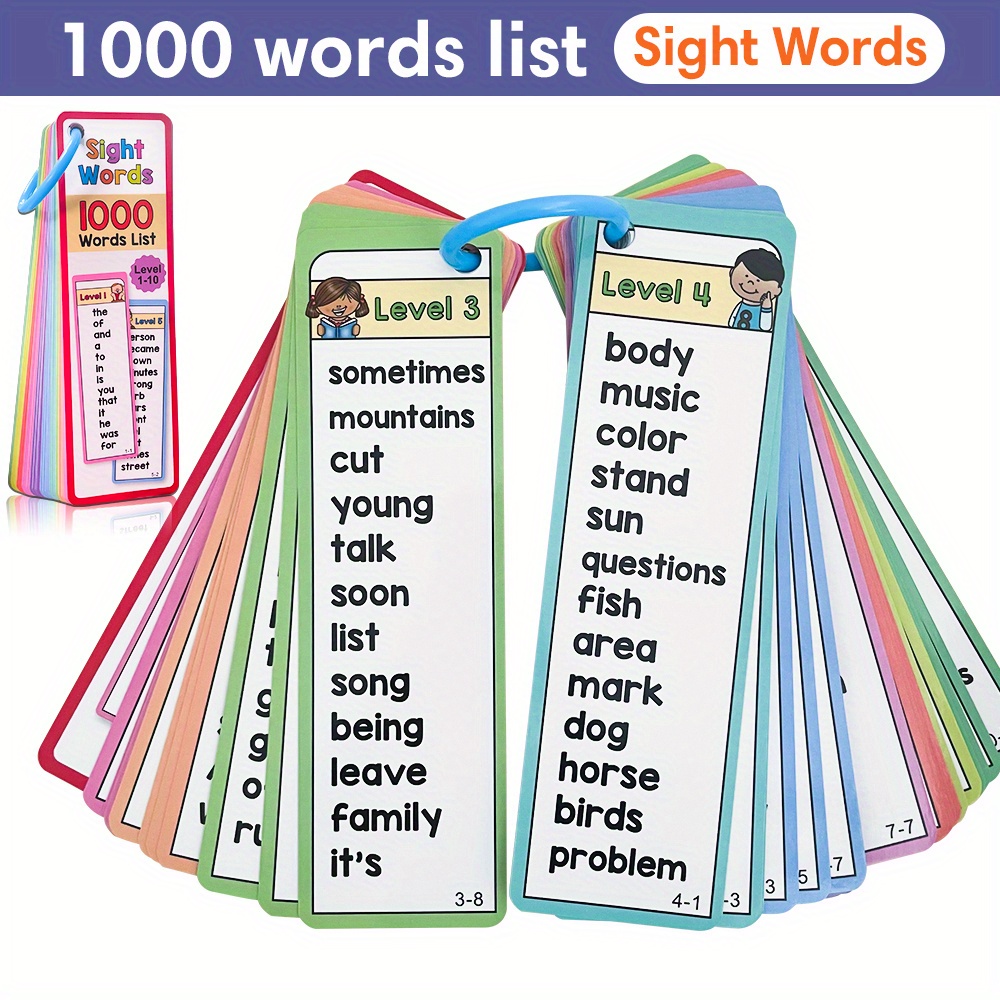 Flash Card Alphabet - 1000 Görüş Kelimeleri Flash Kartlar 6-10
