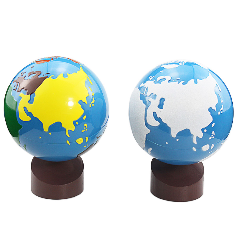 Educational Globe For Kids - Montessori Coğrafya Oyuncakları Coğrafi Küreler Dünya