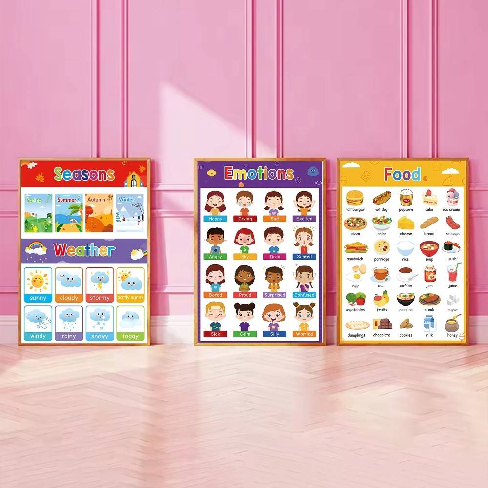 Renkli yürümeye başlayan çocuk - Kids Education Charts incelemesi ve fiyatı