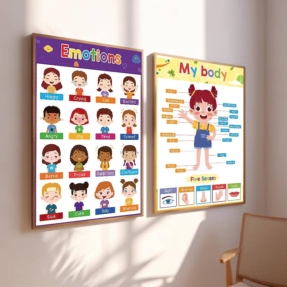 Renkli yürümeye başlayan çocuk - Kids Education Charts incelemesi ve fiyatı