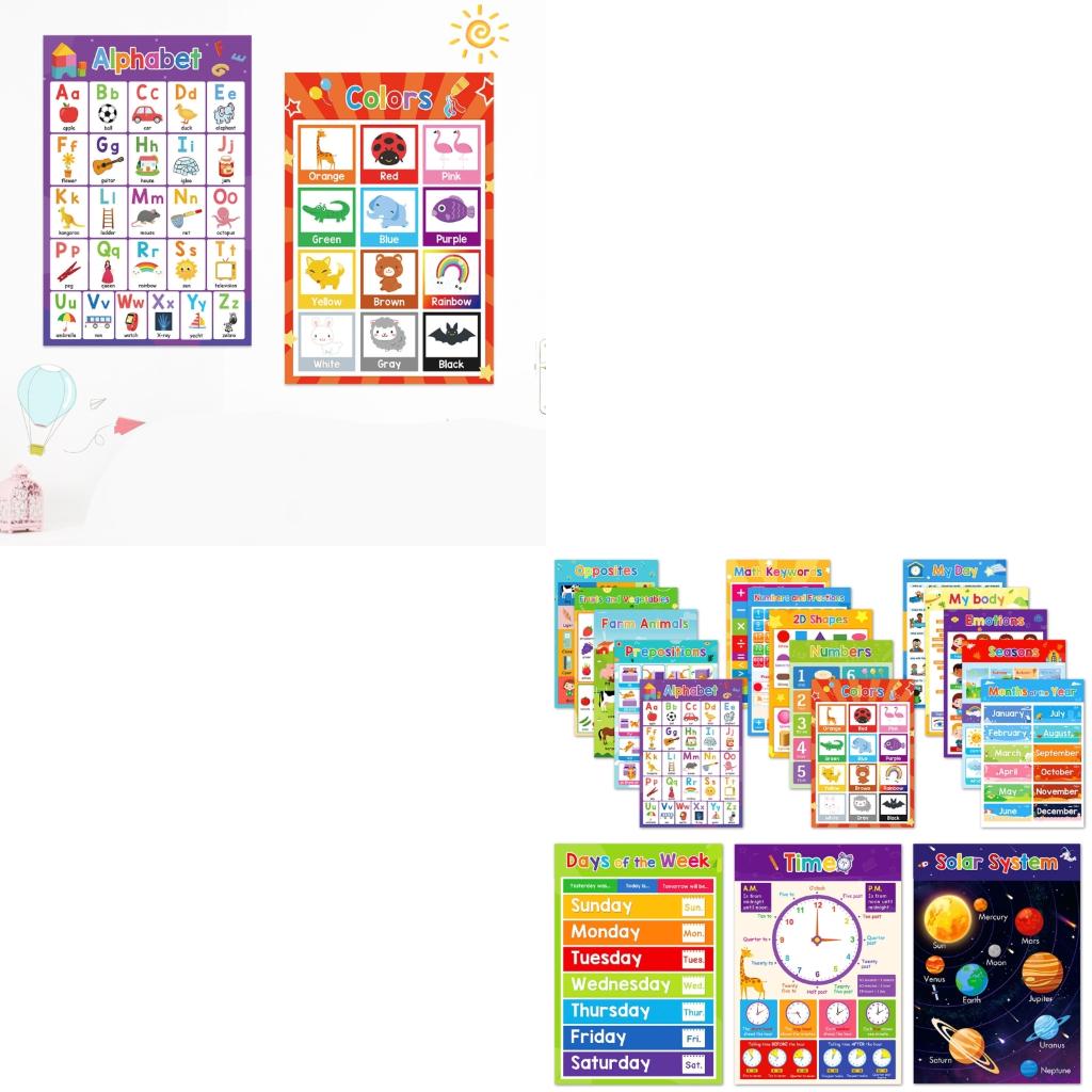Okul Öncesi Öğrenciler için Re - Kids Education Charts incelemesi ve fiyatı
