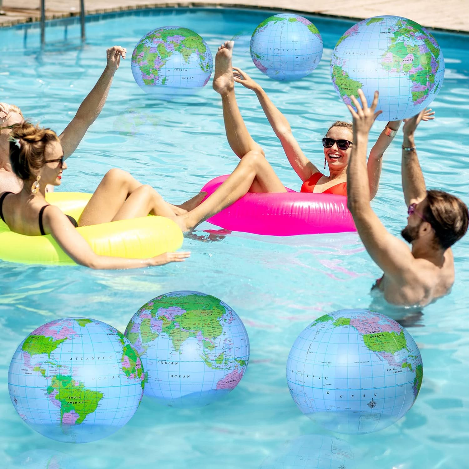 1/2/4 adet şişme küre şişirile - Educational Globe For Kids incelemesi ve fiyatı