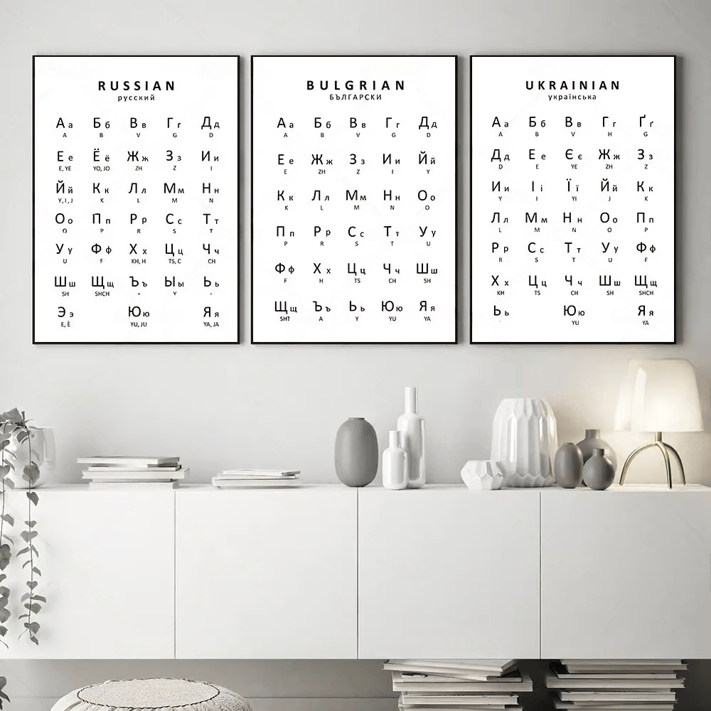 1 Adet Rusça&Ukraynaca&Bulgarc - Kids Education Charts incelemesi ve fiyatı