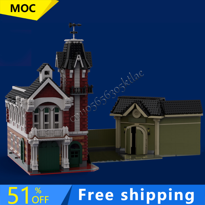 5172PCS MOC Şehir Sokak Görünü - Kingdom Kids Education incelemesi ve fiyatı