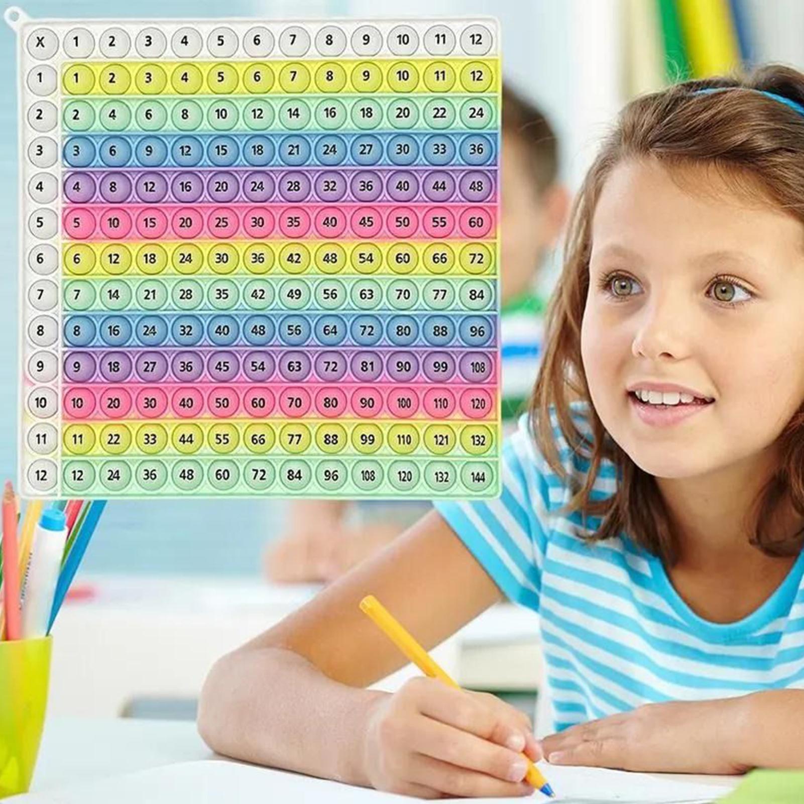 Gökkuşağı Silikon Çarpım Fidge - Kids Education Charts incelemesi ve fiyatı