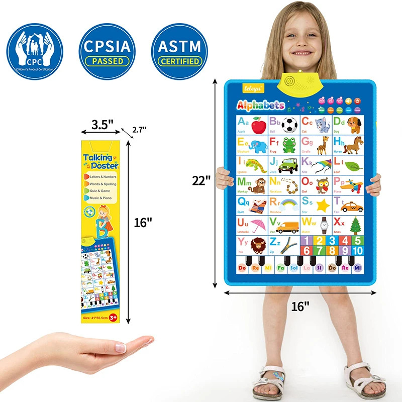 Elektronik İngilizce Alfabe Du - Kids Education Charts incelemesi ve fiyatı